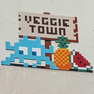 Invader végétarien