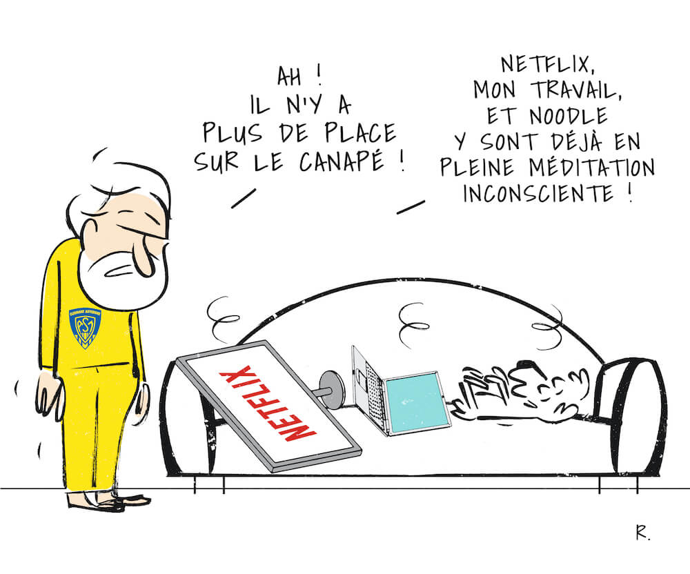 Dessin d'humour méditation par Rapaport